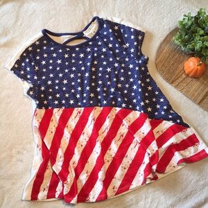 🇺🇸Juniors American flag shirt